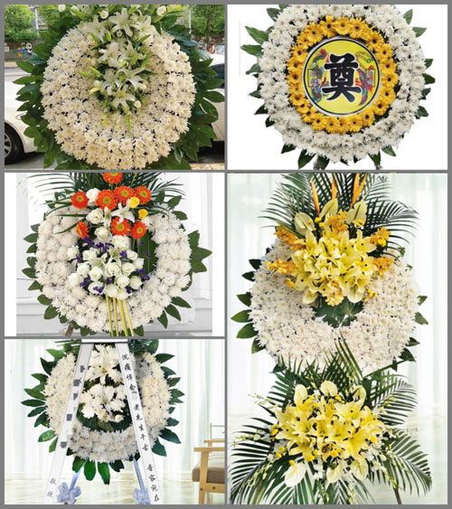 广东江门市江海区外海街道前进村花圈速递